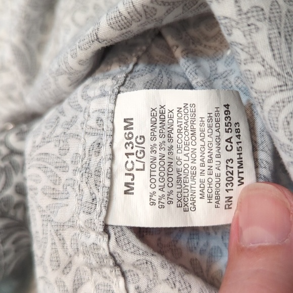 Wrangler 20X Competition Men's Long Sleeve Pearl Snap Western Shirt Size Large - Picture 9 of 9